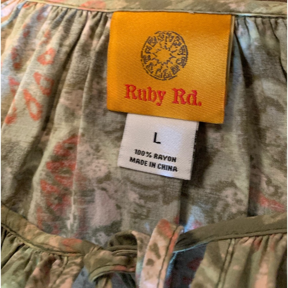 Ruby Rd Women’s 3/4 sleeve blouse, Large - Picture 3 of 3